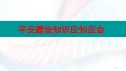 平安建设应知应会(精品课件)