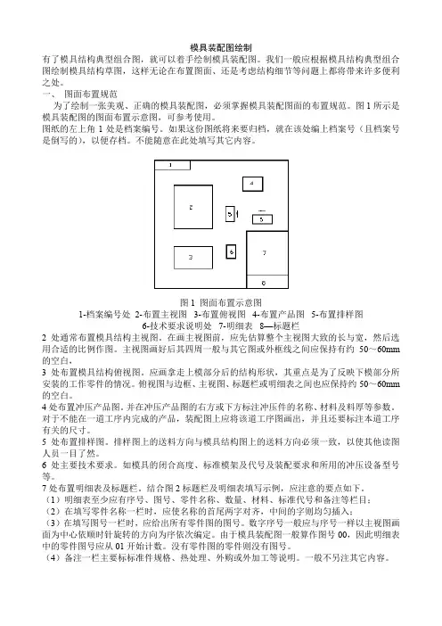 模具装配图绘制