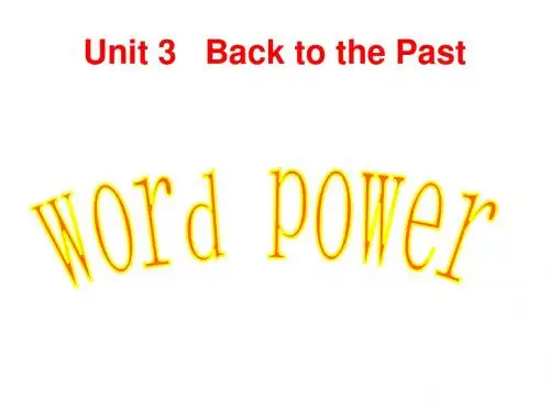 高一英语back-to-the-past课件5