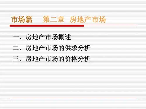 房地产市场导论02