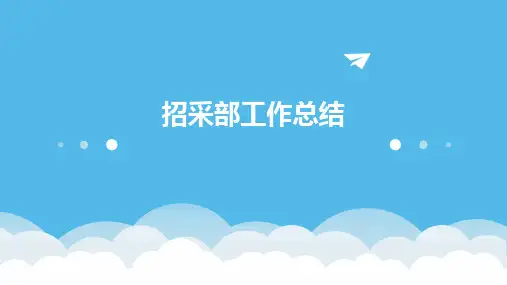 招采部工作总结PPT