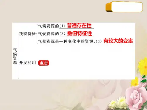 气候资源和气象灾害人教版课件
