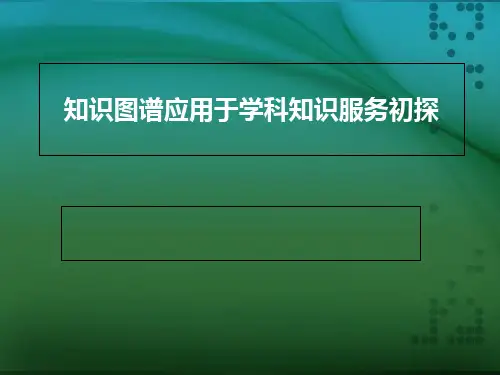 知识图谱应用于学科知识服务初探知识讲解