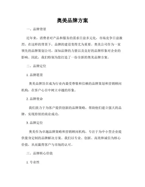 奥美品牌方案