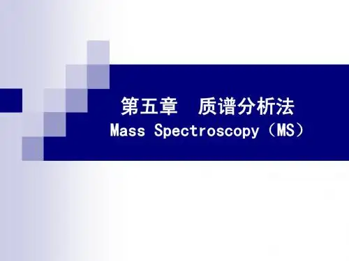 第五章 质谱法