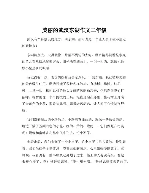 美丽的武汉东湖作文二年级