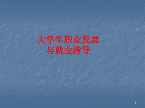 大学生职业素养提升(课堂PPT)