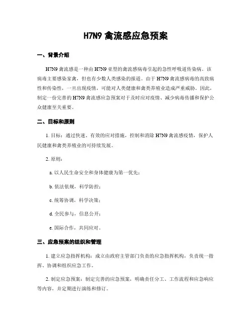 H7N9禽流感应急预案