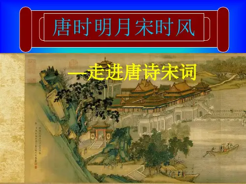 走进唐诗宋词
