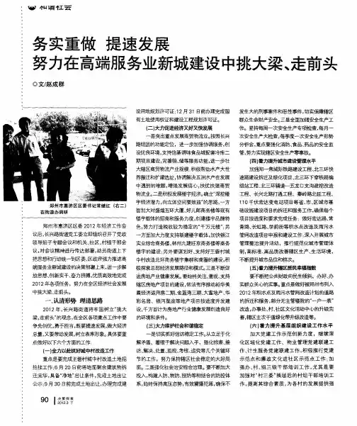 务实重做 提速发展 努力在高端服务业新城建设中挑大梁、走前头