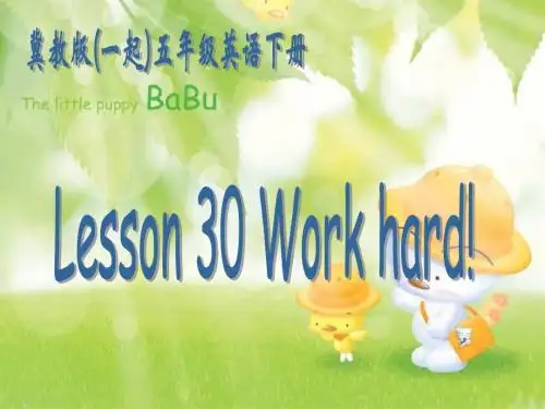(冀教版)六年级英语下册课件 Unit 2 Lesson 14(3)