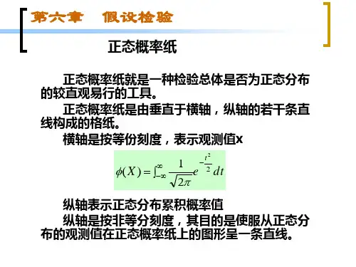 作业：正态概率纸