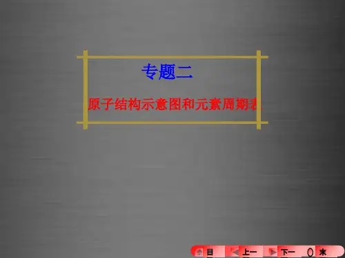 河南省中考化学专题复习原子结构示意图和元素周期表PPT课件1