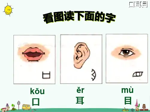 部编人教版一年级上册语文《口耳目》教学课件ppt    