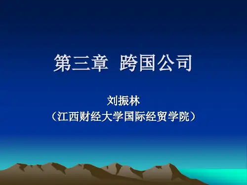 第3章  跨国公司