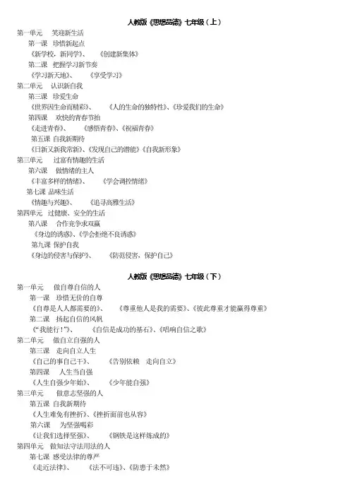 教案附录2(课程内容)范文