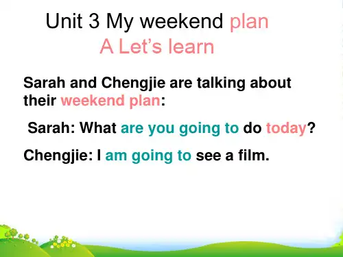 新pep六年级上册unit3_A_Let's_learn_let's_talk优质公开课课件