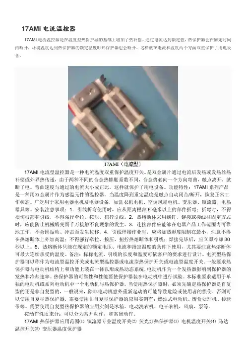 17AMI电流温控器