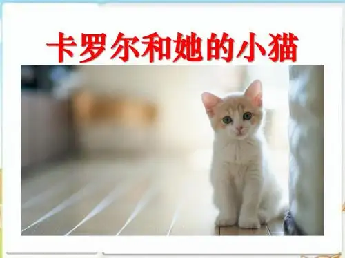 《卡罗尔和她的小猫》PPT课件7下载
