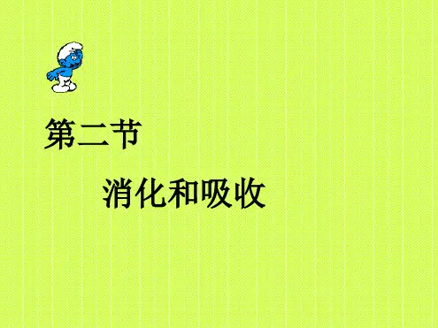 人教版七年级生物下册消化和吸收课件