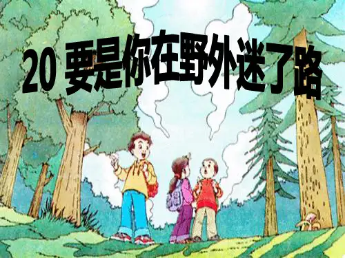 部编教材二年级下册语文《要是你在野外迷了路》优秀ppt课件
