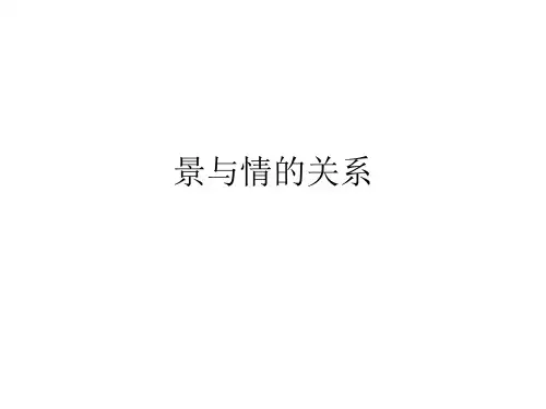 景与情的关系PPT课件