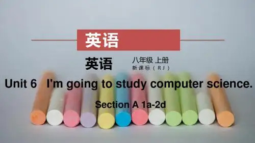 新目标八上Unit 6 I'm going to study computer science课件