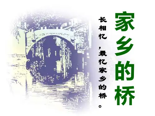 五年级上册美术课件-《家乡的桥》岭南版(共11张PPT)