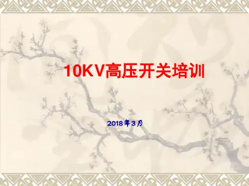 10KV高压开关柜操作(培训课件PPT)(PPT40页).ppt