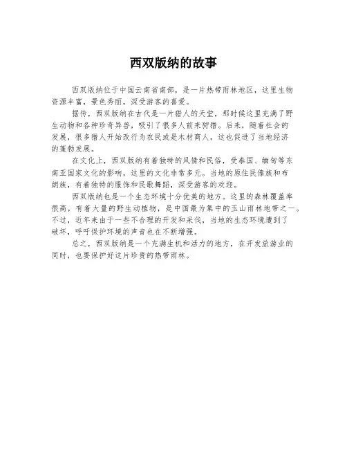 西双版纳的故事