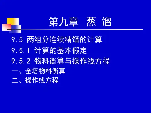 化工原理下册课件蒸馏课件