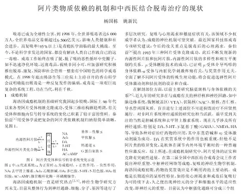 阿片类物质依赖的机制和中西医结合脱毒治疗的现状