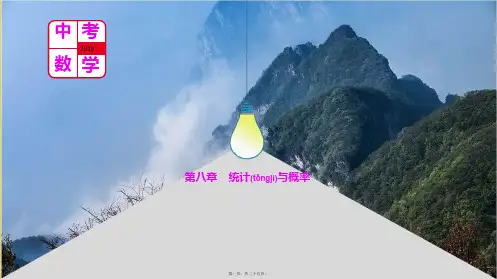 中考数学总复习 第八章 统计与概率数学课件