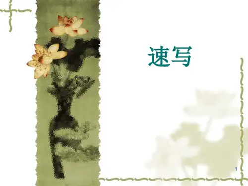 速写ppt课件