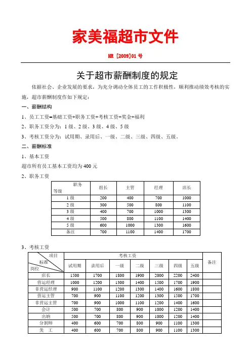 薪酬制度