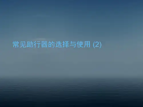常见助行器的选择与使用 (2)PPT课件