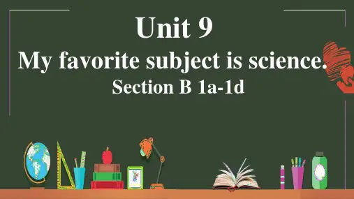 人教版七年级英语上册 Unit 9   第3课时