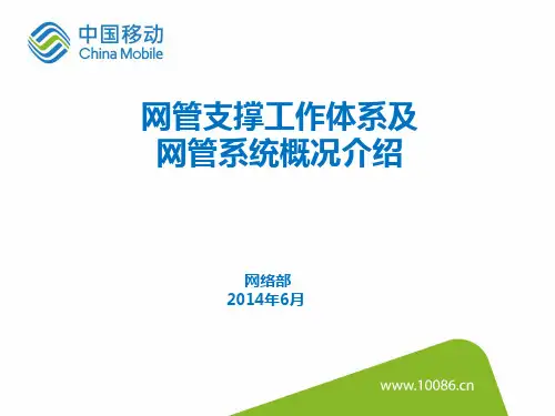 网管支撑工作体系及网管系统概况介绍-网管中心-技术类员工精品PPT课件