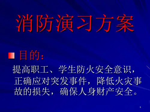 《消防演习方案》PPT课件
