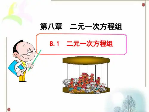 新华东师大版七年级数学下册《7章 一次方程组  7.1 二元一次方程组和它的解》课件_19