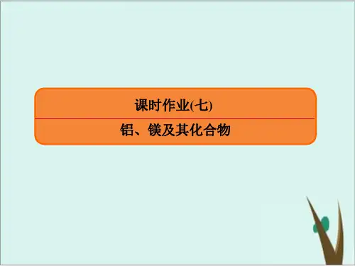 高三化学一轮复习同步课件完美版高考作业7铝、镁及其化合物