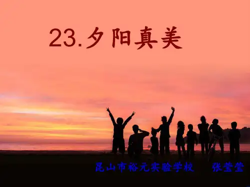 二上《夕阳真美》ppt课件2