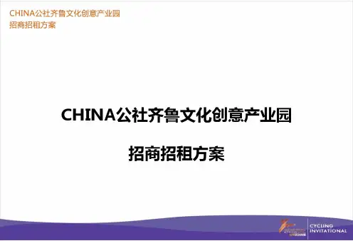 招商招租方案ppt课件