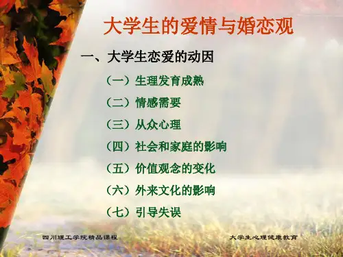 当代大学生的爱情观.ppt