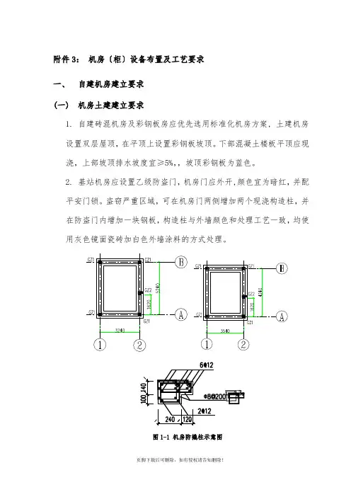 机房(柜)设备布置及工艺要求