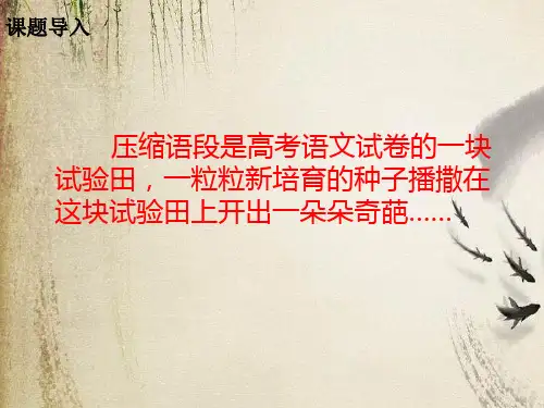 高考复习压缩语段ppt(课件+教案+练习,11份)1