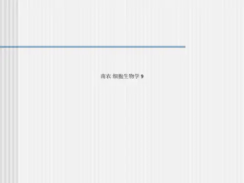 南农 细胞生物学 9