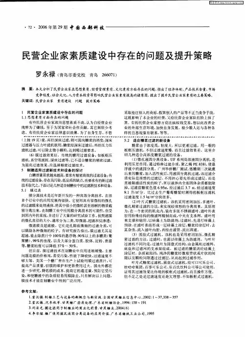 民营企业家素质建设中存在的问题及提升策略