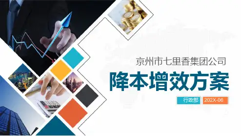 公司企业降本增效方案节约成本开源节流方案PPT