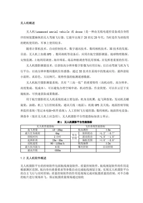 无人机概述